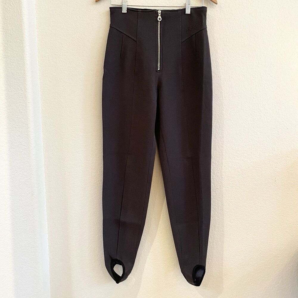 Vintage Nordica‎ Technical Women’s Stirrup Winter Pants Italy size 44/ 10 Black - Picture 4 of 13